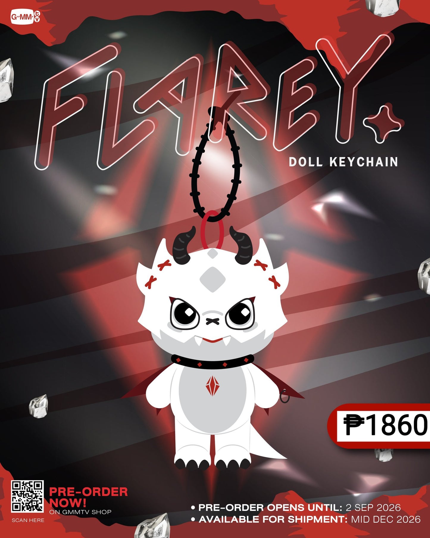 PREORDER FLAREY DOLL KEYCHAIN