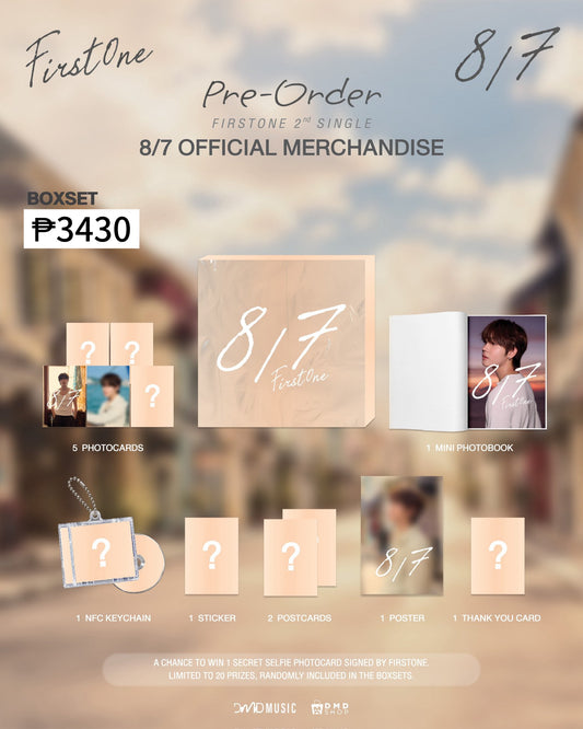 PREORDER FIRSTONE 8/7 OFFICIAL MERCH