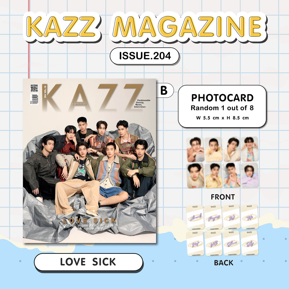 KAZZ 204 LOVE SICK – Almond Progress Krit NJ Toto Volk Shane Sky