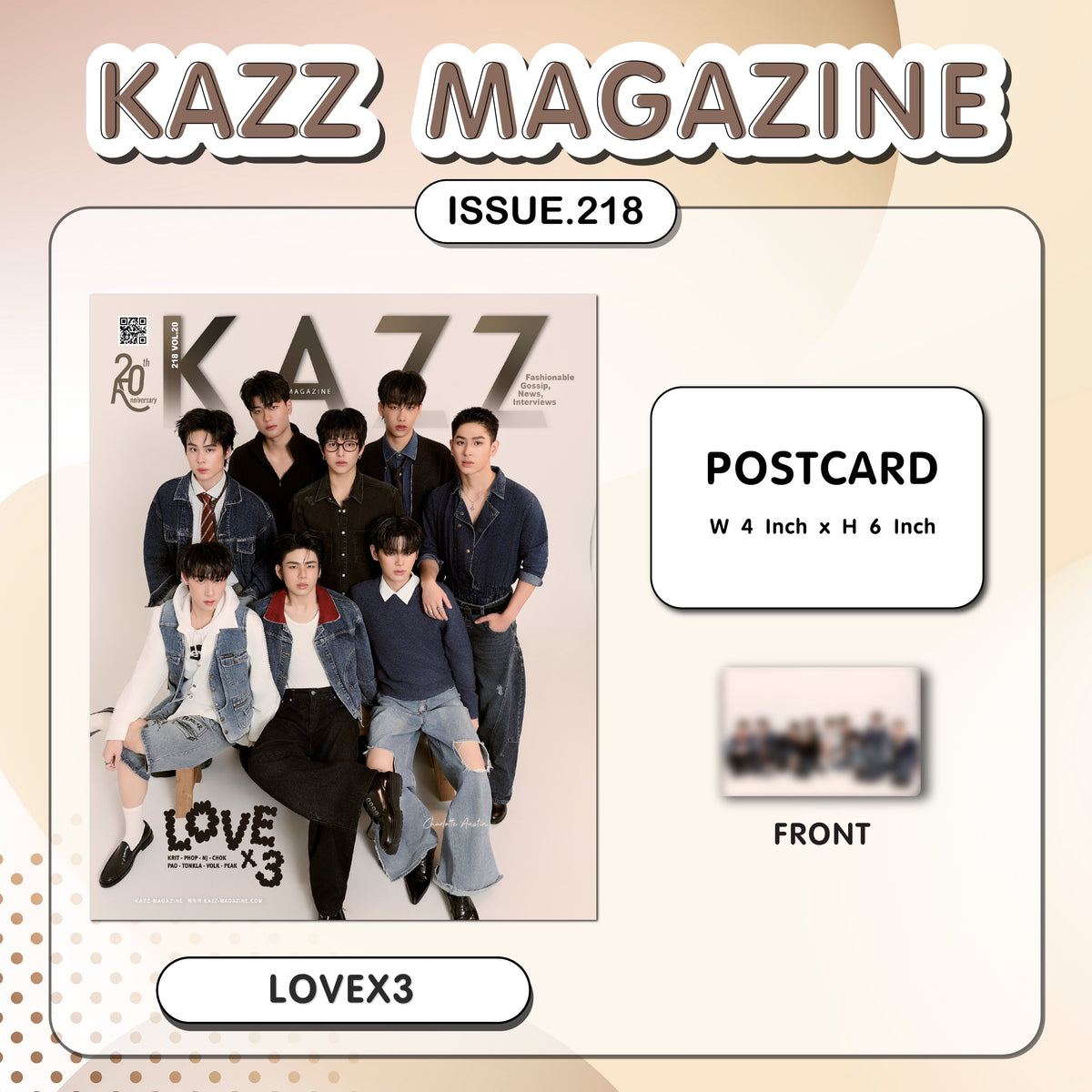 PREORDER KAZZ MAGAZINE 218