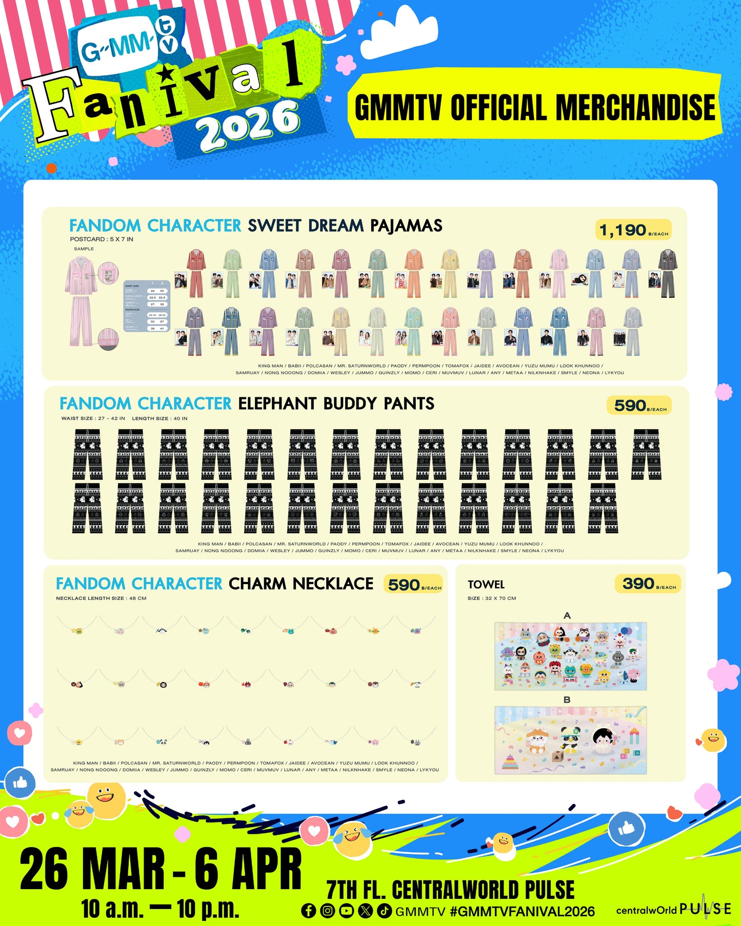 PREORDER GMMTV FANIVAL 2026 OFFICIAL MERCH