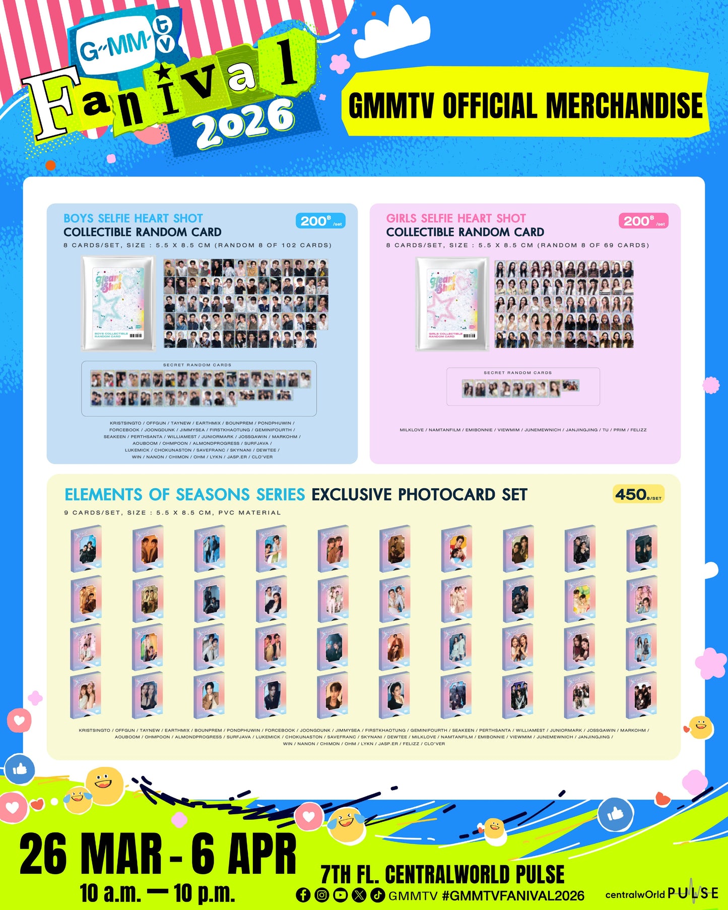 PREORDER GMMTV FANIVAL 2026 OFFICIAL MERCH