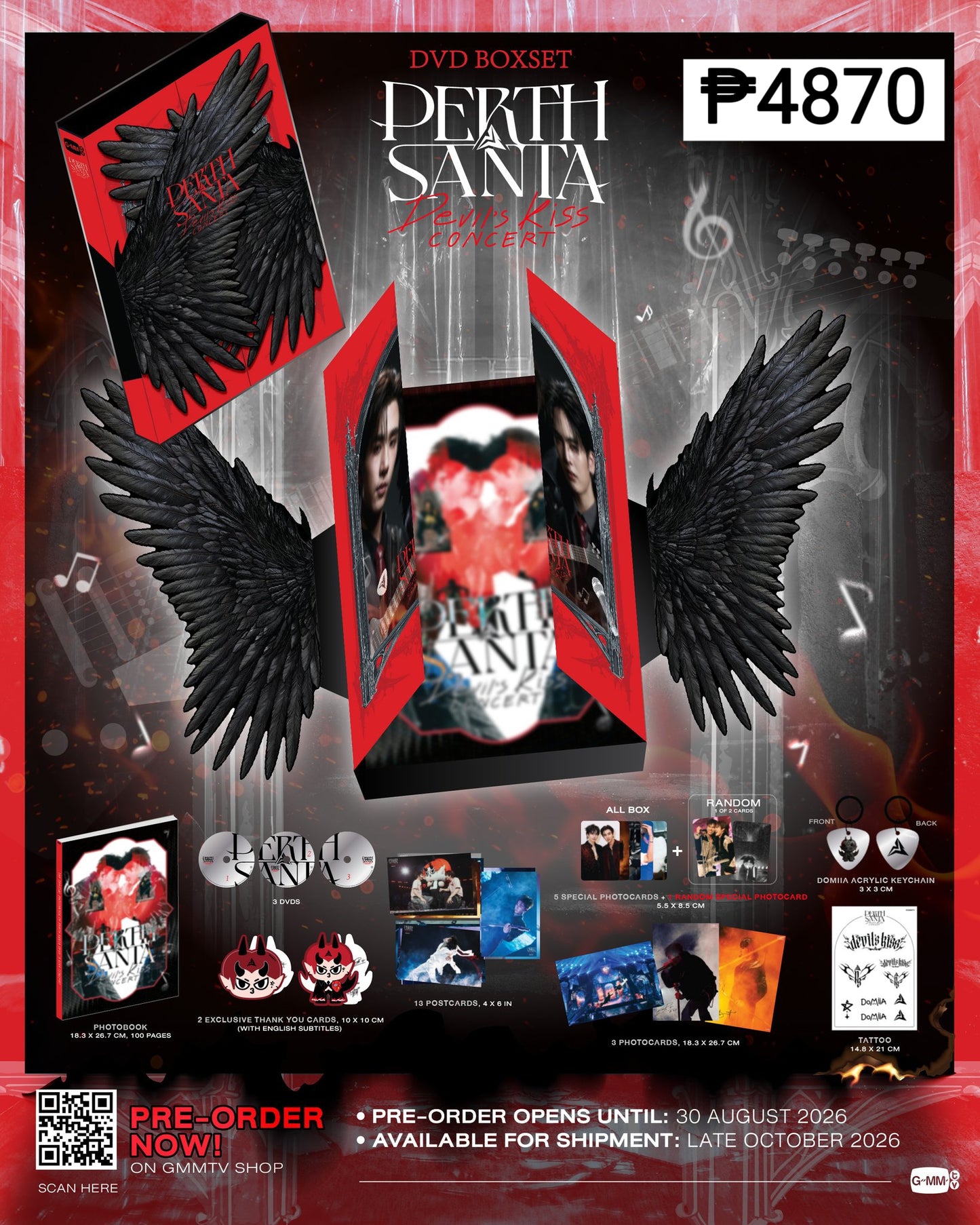 PREORDER PERTHSANTA DEVIL'S KISS CONCERT OFFICIAL MERCH