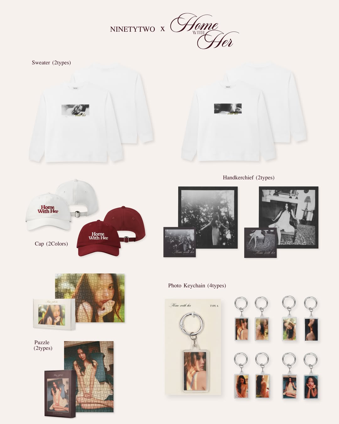 PREORDER FREEN HOME WITH HER PHOTOBOOK & NINETYTWO OFFICIAL MERCH