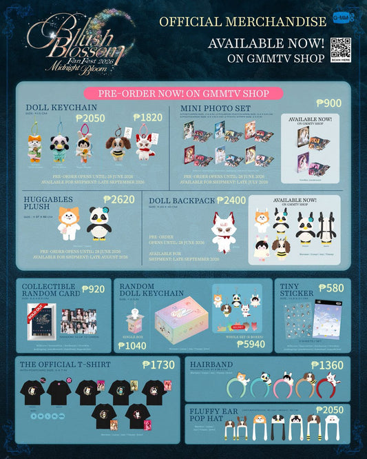 PREORDER BLUSH BLOSSOM FAN FEST 2026 : MIDNIGHT BLOOM OFFICIAL MERCH