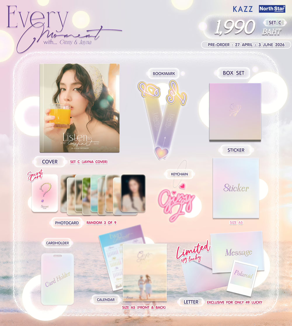PREORDER EVERY MOMENT WITH GINNYJAYNA PHOTOBOOK SET | KAZZ