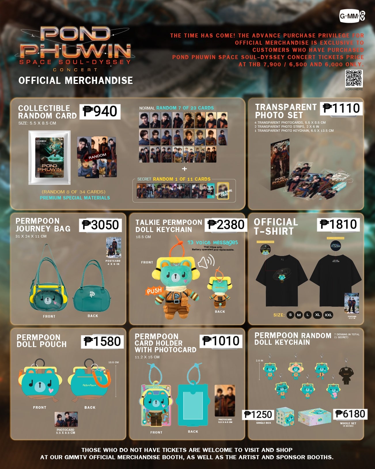 PREORDER PONDPHUWIN SPACE SOUL-DYSSEY CONCERT OFFICIAL MERCH