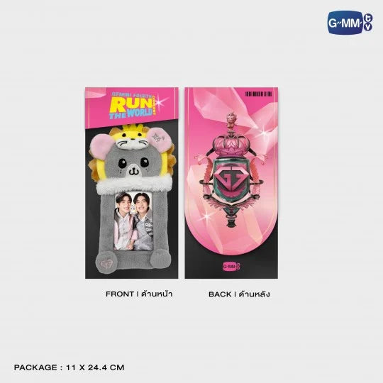 LOOK KHUNNOO FLUFFY CARD HOLDER WITH GEMINIFOURTH PHOTOCARD | GEMINI FOURTH RUN THE WORLD CONCERT