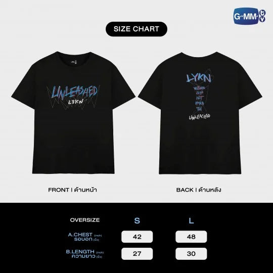 LYKN UNLEASHED CONCERT OFFICIAL T-SHIRT